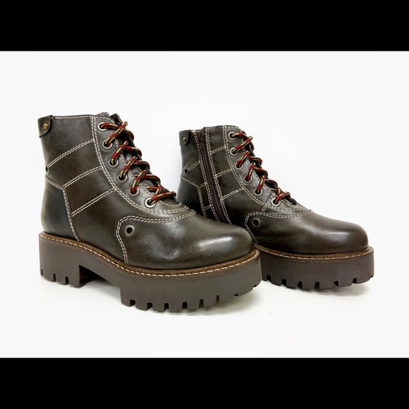 Anna Brown Combat Boot - Picture 4 of 4